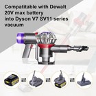 Dm18dsv7v8 Battery Adapter Dewalt 20v Li-ion To Milwaukee M18 For V7 v8 Cordless