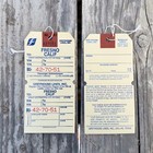 25 Wholesale 1970s Greyhound Bus Lines Fresno California Luggage Bag Tag Lot