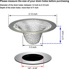 1 0  Small Drain Strainer  Sink Drain Hair Catcher  Bathroom Sink Drain Strainer