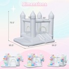 Inflatable Bounce House  Kids Bouncy Castle W slide  Jumping Area  370w Blower