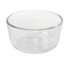 Pyrex  6  7202 1-cup Glass Bowls    6  7202-pc Dark Blue Lids