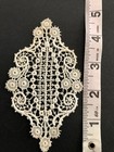 Antique Appliqu  s 10 Victorian Lace Flowers Figural Round Square Neutral Sew Lot