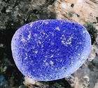 Reduced  Surf-tumbled Cobalt Blue Flawless Beauty  Jq Vintage Rare Frosted Thick