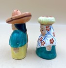 Vintage Japan Ceramic Salt   Pepper Shakers Mcm South American Mexican Couple