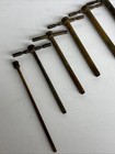 Antique Brass Apothecary Cork Cutter Set Nested Cork Borers 1-6