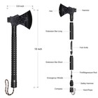 Survival Camping Axe  Folding Tactical Axe Hatchet With Hammer  Nylon Sheath    