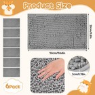 6 Pcs Guinea Pig Cage Liner  20x12 Inch Washable Fleece Inch  Gray