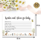 Giftideaworkshop 50 Woodland Baby Shower Wishes And Advice 4x6 Inch  Green