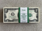 Lot Of 100   2  Two Dollar Bills Uncirculated Sequential 2017a Consecutive Order