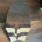 Slyde Handboards Carbon Fiber Bodysurfing Handplane Black White Drip 20 Inch
