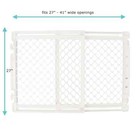 Toddleroo By North States 27 -41  Stairway Secure Baby Safety Gate  Soft White P