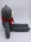 Dan Dee Collector   s Choice Sock Monkey Bear 17    Stuffed Plush W  Red Scarf  2010