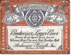 Budweiser Lager Vtg Bottle Label Tin Sign Bud Beer Bar Metal Poster Decor 1751