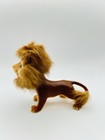 Vintage Norcrest Brown Lion Big Cat Figurine Fur Mane Japan Porcelain Ceramic
