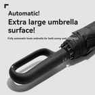 1pc 20-rib Automatic Folding Umbrella Men Women Strong Windproof Sun Rain - New