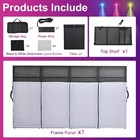 Dj Event Facade Black White Scrim Metal Frame Booth   20 5    X 41   flat Table Top
