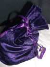Haunted Estate Hoard  Item Purple Velvet Pouch With 78 Card Tarot Deck   Cloth