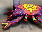 Vtg Oaxacan Alebrije Crab Hand Carved   Painted Folk Art 8 5    Colorful Nautical