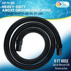 9 Foot Heavy-duty Above Ground Pool Hose  1 5  - Black Filter Connecting Hose