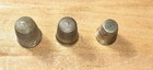 Vintage Lot Of 3 Silver Sewing Thimbles Sterling Stamped 10 11 1940s-50s 11 7g