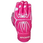 Spiderz Youth Hybrid Baseball Batting Gloves - Pink white - Youth Large