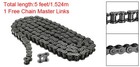  40 08a-1 Roller Chain 5 Feet With Free Chain Master Link  120 Links