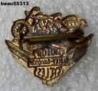     vintage  1950-1960 Harley Davidson Motorcycle Bar   Shield Vest Jacket Hat Pin