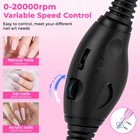 Electric Nail File Drill Portable Professional Machine Manicure Kit Acrylic Gel 