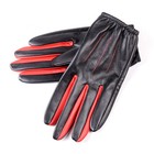 Women   s Ladies 100 real Leather Shrink Wrist Touch Screen Tactical Short Gloves 
