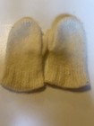 Vtg Children s White Nylon Dress  Gloves With Flowers Sz 2-4 And  Mittens 60   s 