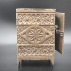 Antique J   E Stevens Cast Iron Safe No  45 Treasure Safe No Key