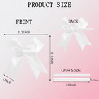 50 Pcs Twist Tie Bows Satin Ribbon Bows 3 3 Inch Gift Wrap Bows Craft Bows For G