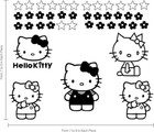 Vinyl Art Decal Decor Hello Kitty - From 7  To 9  Each - Cute Trendy Inspiring