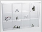 Rock Display Case-acrylic Glass Curio With 12 Comparments 2-1 2 
