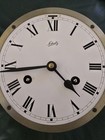 Vintage Brass Ships Bell Clock Schatz Wind Up Germany Working 6 Inch Dial