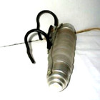 Art Deco Bed Lamp Bullet Glass Cottagecore 1920s Torpedo Cloth Cord Reading Lamp