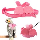 Bird Harness Leash Bite Resistant Adjustable Ultra Light Bird Traction