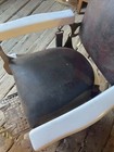 Antique Koken Barber Chair 20s Leather Patina Head Rest Dispenser Tattoo 20s