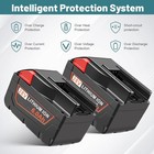 28v 6 0ah Li-ion Battery For Milwaukee For M28 V28 48-11-2830 48-11-2850 charger