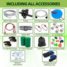 180ft Zip Line For Kids And Adults Up To 400lbs - Outdoor Adventure Kit For Kids
