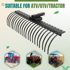 60  Landscape Rock Rake  3 Point Attach Rack Fit 2  Receiver For Cat 1  tractor