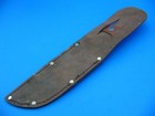 Knife Sheath For 5  Fixed Blade Hunting Straight Brown Leather Belt Pouch Case