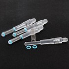 Cuesoul 4 Pcs Ak7 Dart Shafts Built-in Spring Telescopic-transparent
