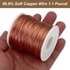 99 9  Soft Copper Wire 18 Gauge 1mm Dia 236 Ft 72m 1 1 Pound Spool