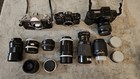 Canon Pellix Minolta X-700 Maxxum 7xi Vintage Cameras   Lenses Lot  as-is 