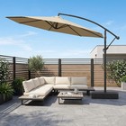 Slsy 10ft Cantilever Offset Patio Umbrella With Base Patio Umbrella 360  rotation