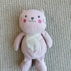 Carters Child Of Mine Girls Pink Kitty Cat Plush Rattle Baby Toy Lovey Sewn Eyes
