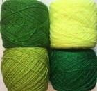 Crystal Lace Yarn  Colors 110-136-38-635acrylic rayon  900yards  3 5oz 4balls 