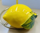 Sorrento Lemon 5       Lemon Ornament Made painted By Hand In Italy