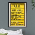 Miles Davis - Dizzy Gillespie - Mongo Santamaria Poster - Village Gate - 1963